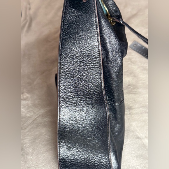 Hobo Marley Black Leather Shoulder Bag Adjustable Strap - Picture 10 of 16